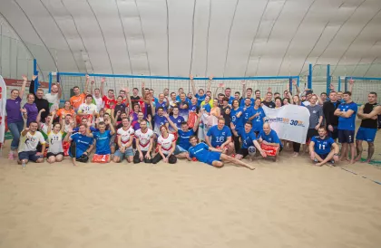 репортаж с открытия Корпоративной лиги по пляжному волейболу 4х4 - фото - 3