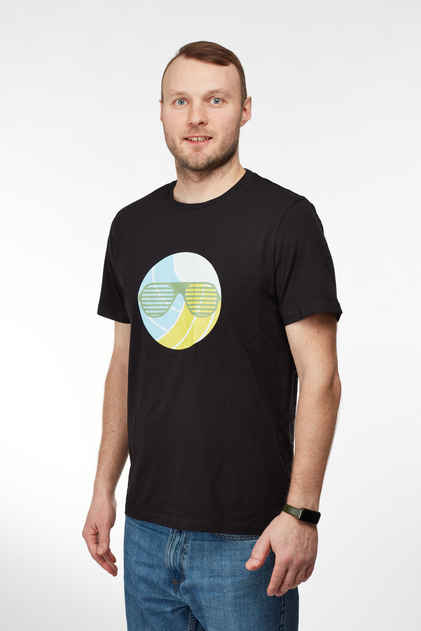 Футболка с принтом "Мяч" OverSize Мужская - фото - 2