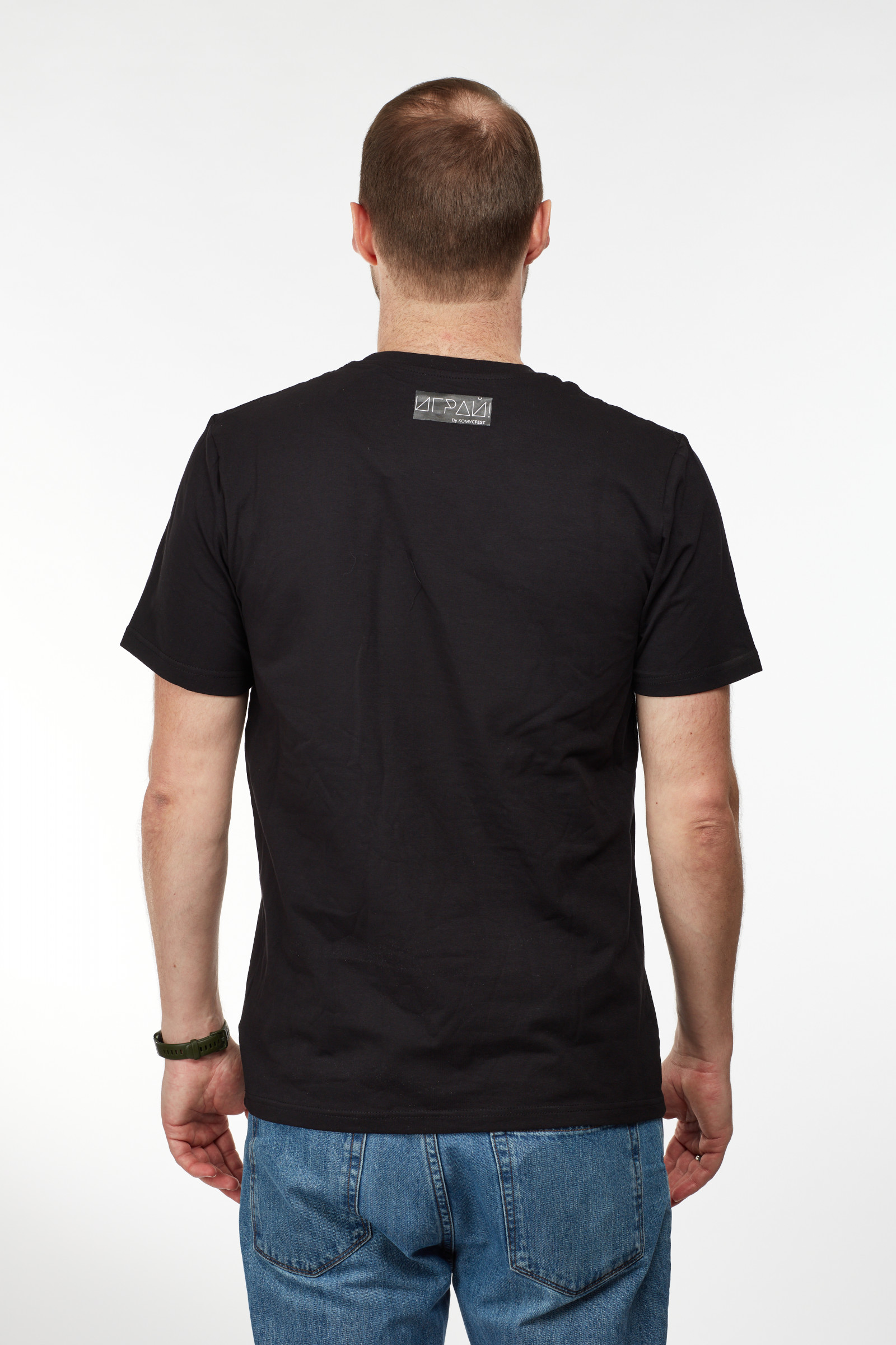 Футболка с принтом "Мяч" OverSize Мужская - фото - 1